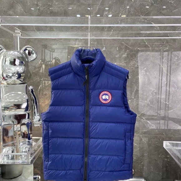 Canada Goose Blue Puffer Vest - Picture 1 of 5